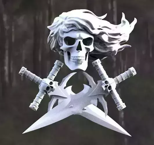 skull 3d model 3D print model