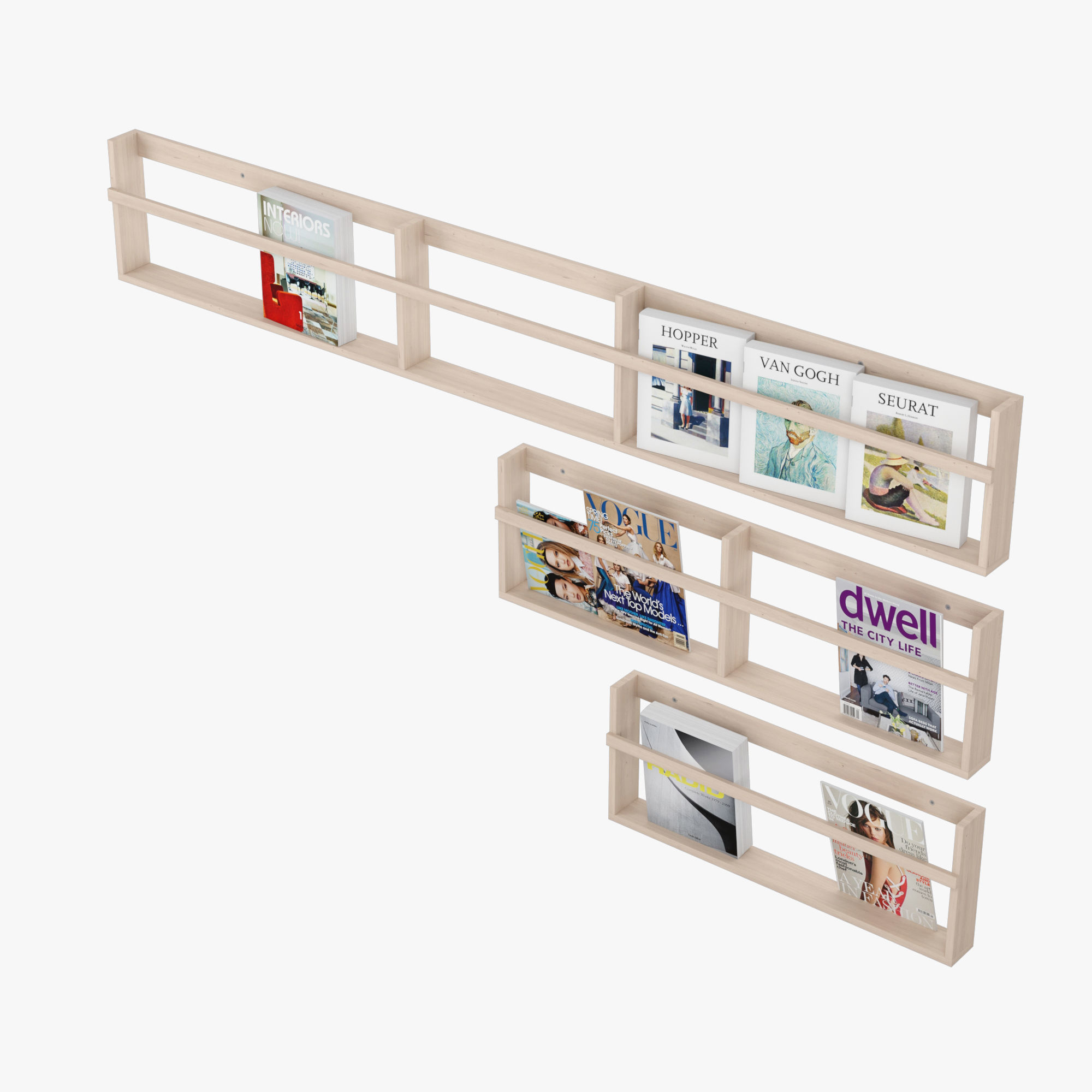 Vega Magazine Rack 3D model_4