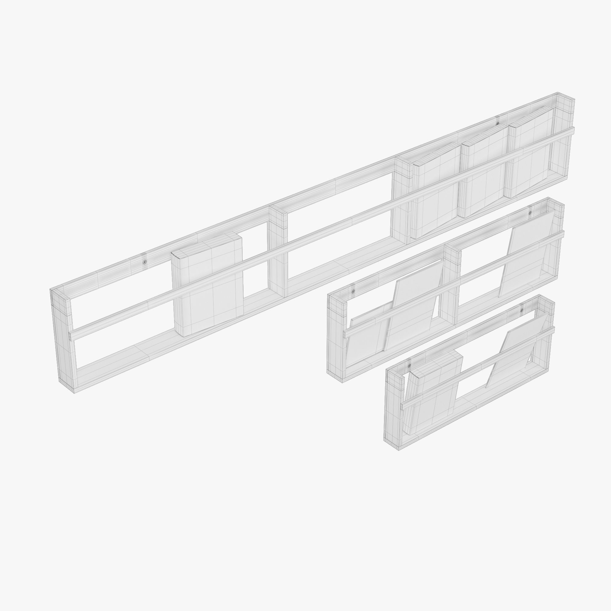 Vega Magazine Rack 3D model_9