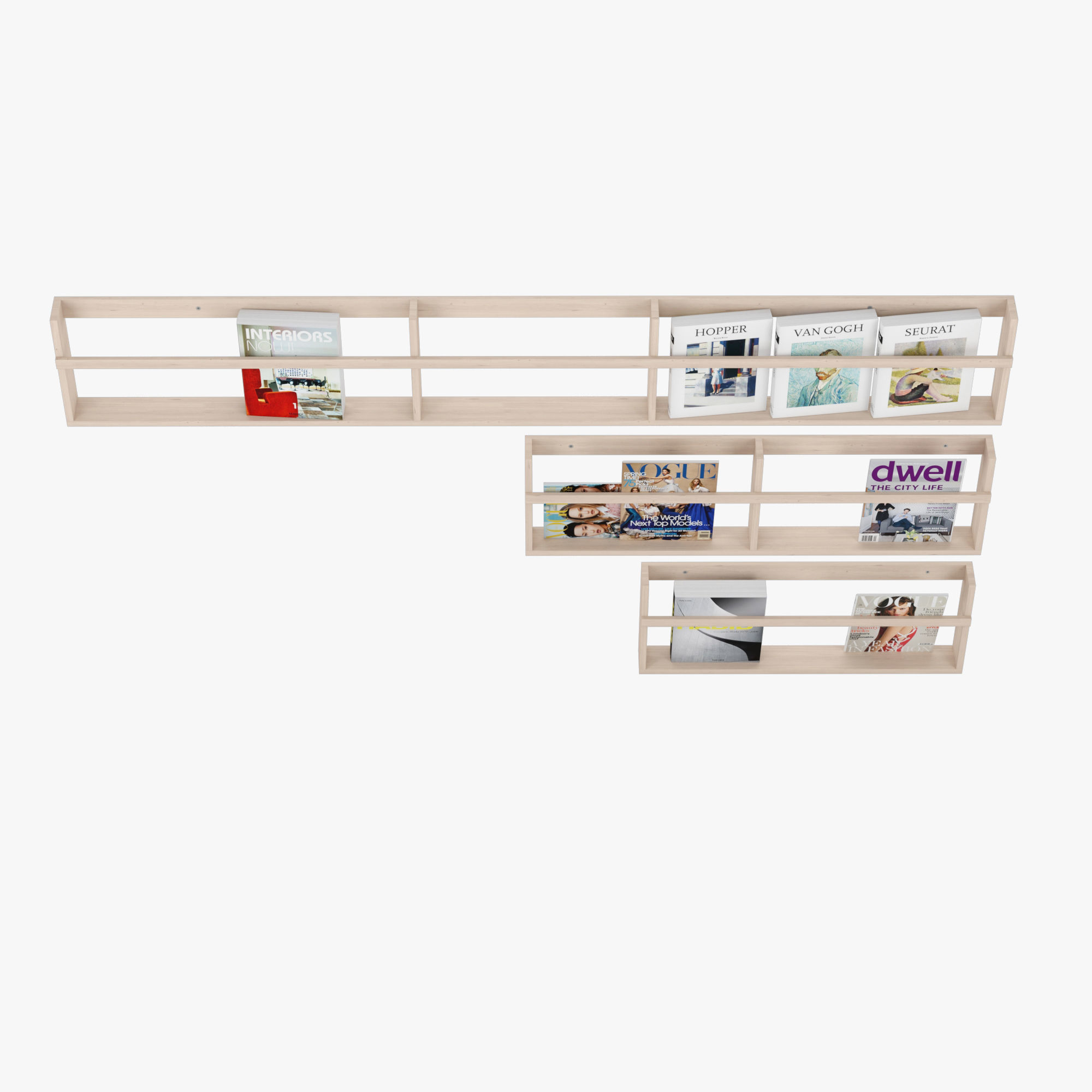Vega Magazine Rack 3D model_3
