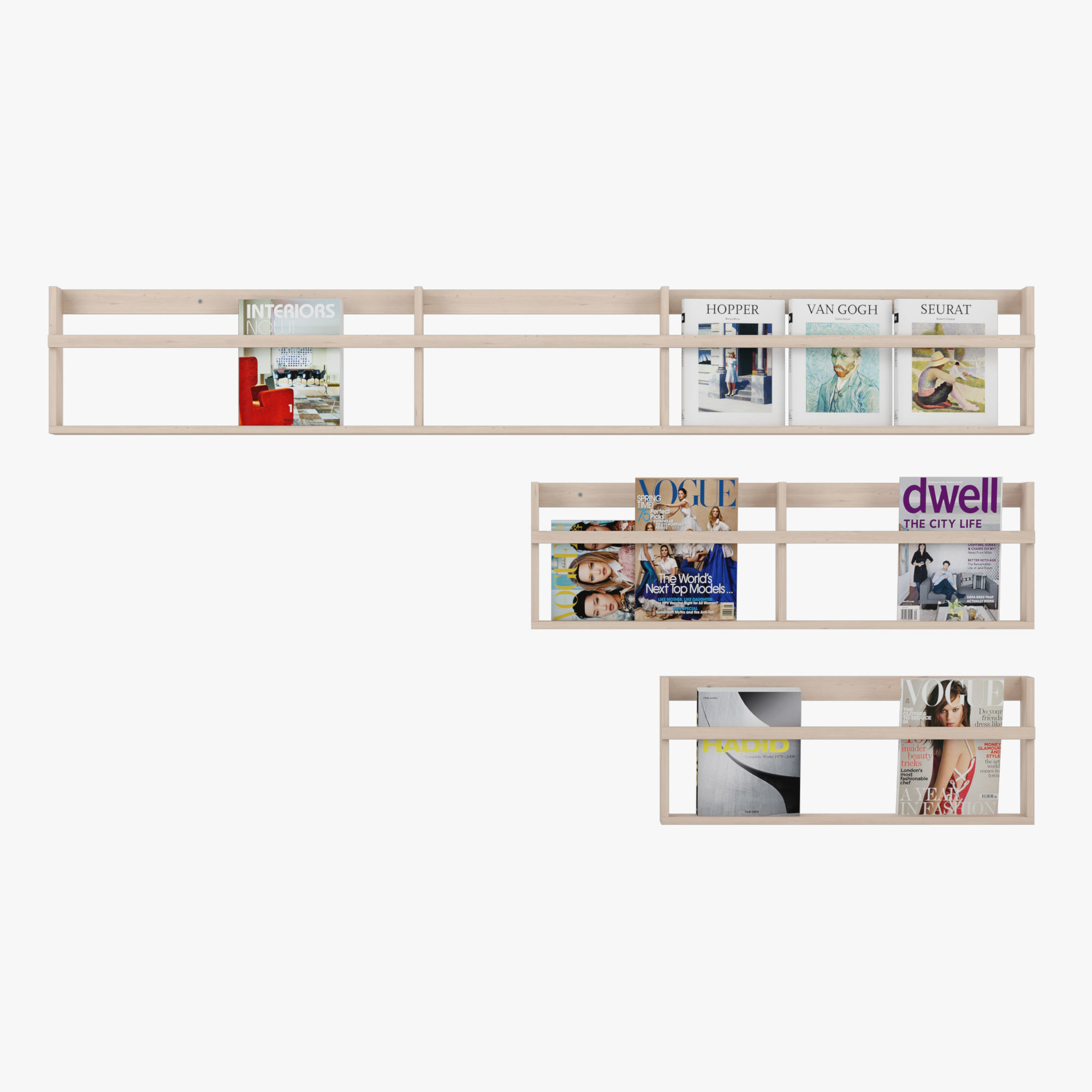 Vega Magazine Rack 3D model_1