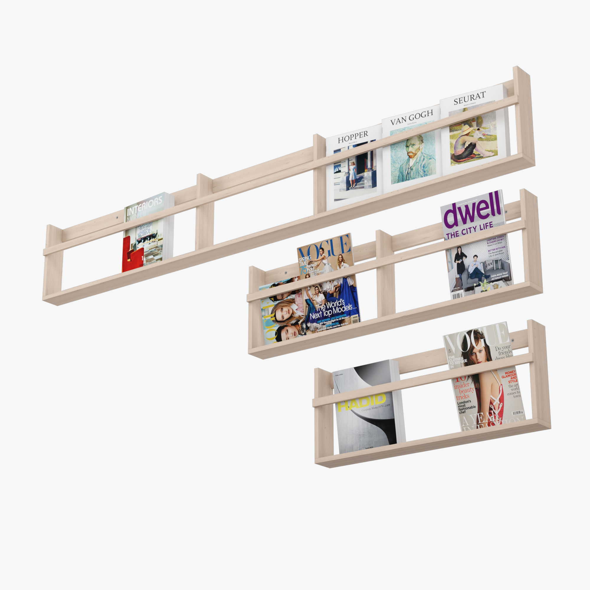 Vega Magazine Rack 3D model_2