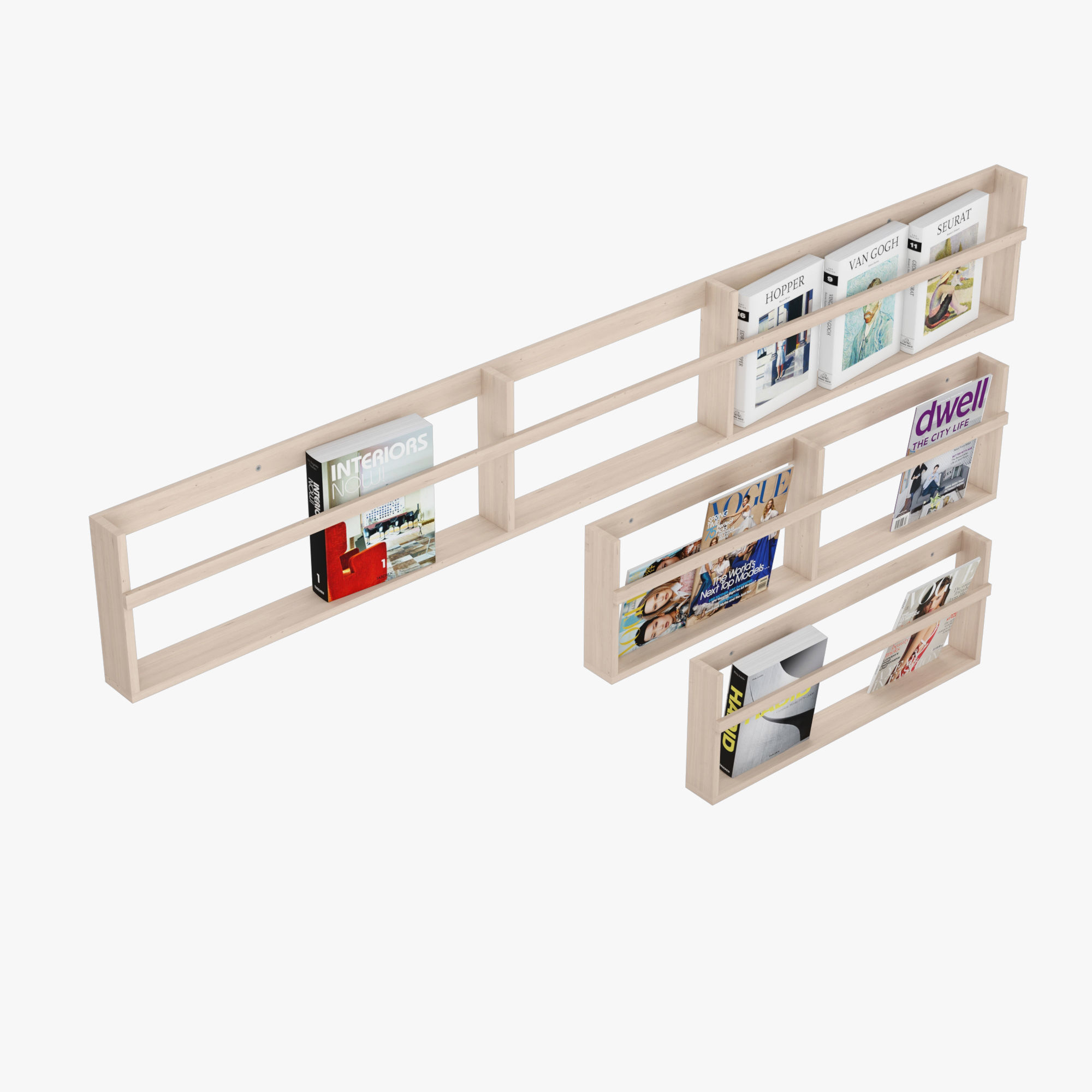 Vega Magazine Rack 3D model_5