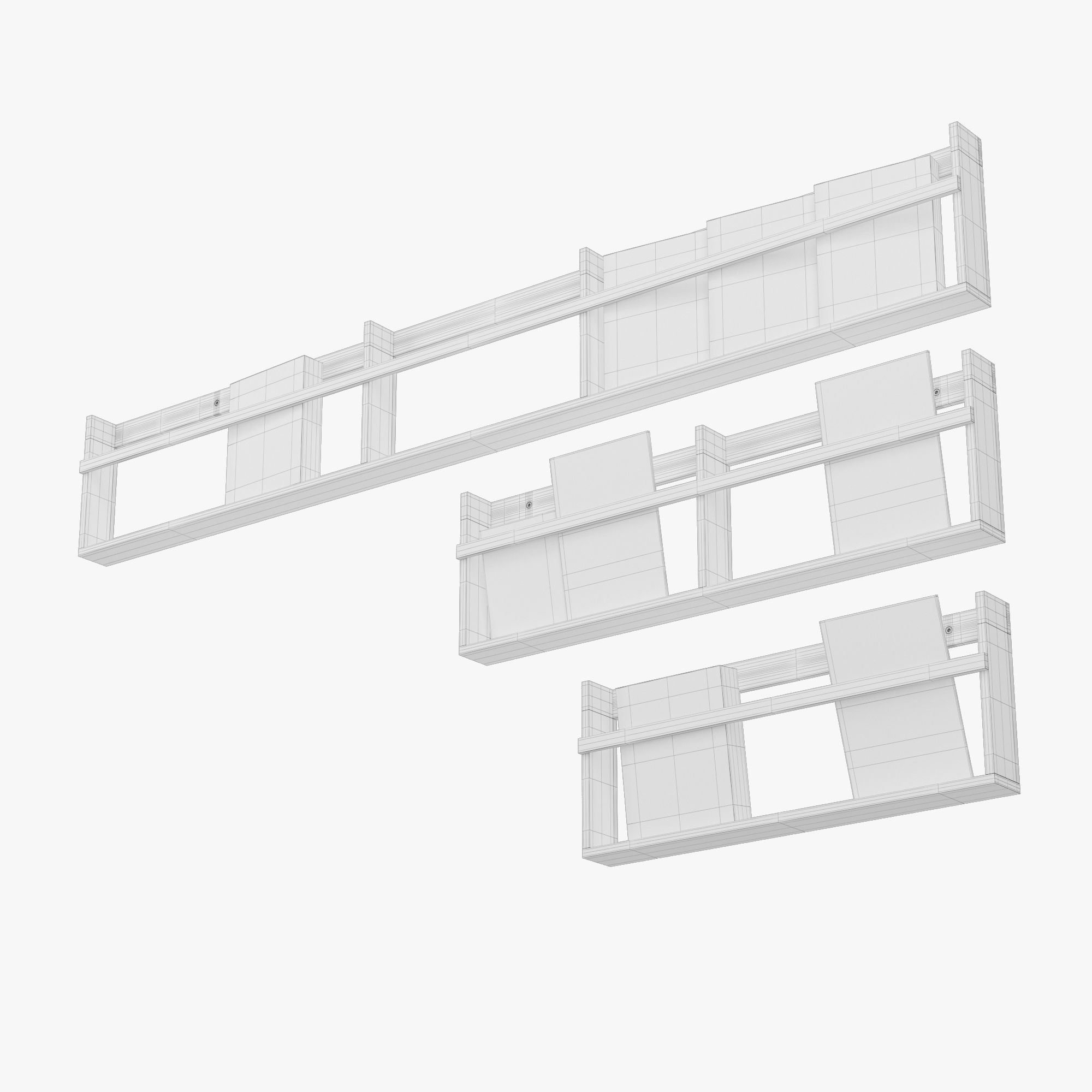 Vega Magazine Rack 3D model_10