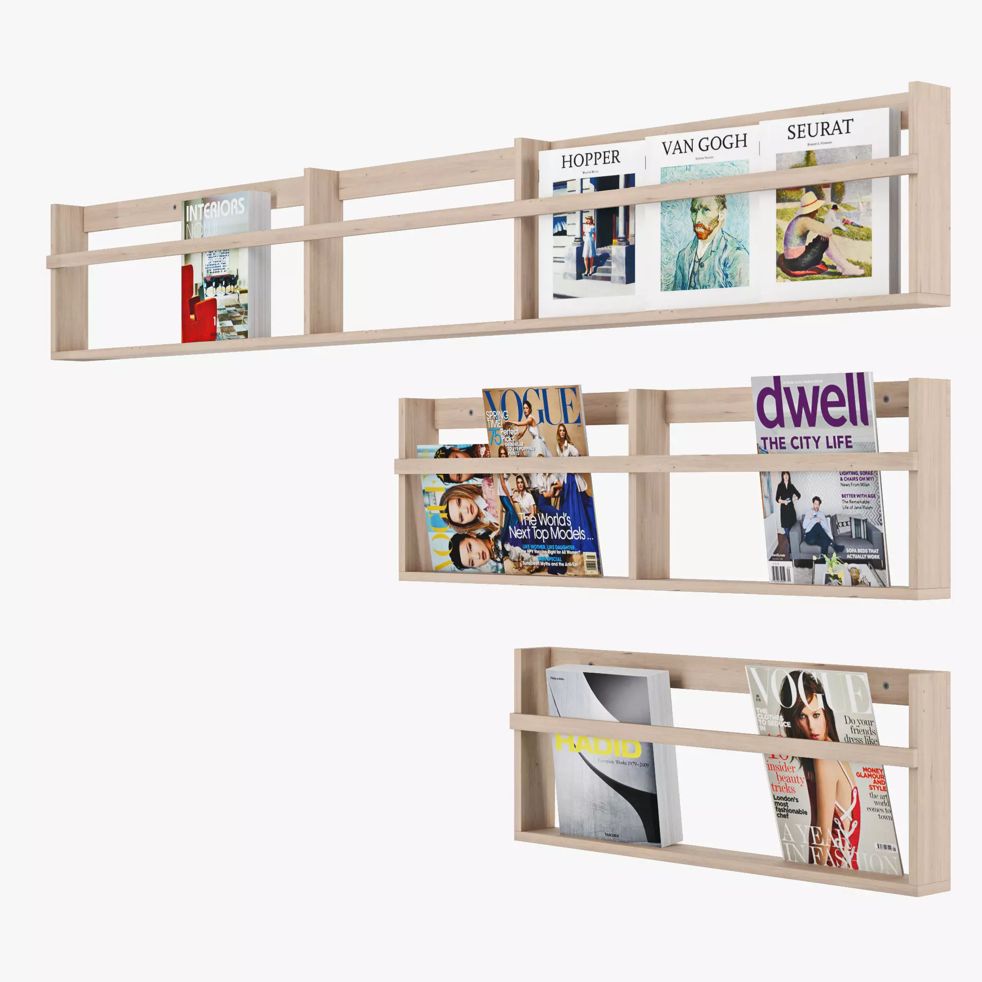 Vega Magazine Rack 3D model_0