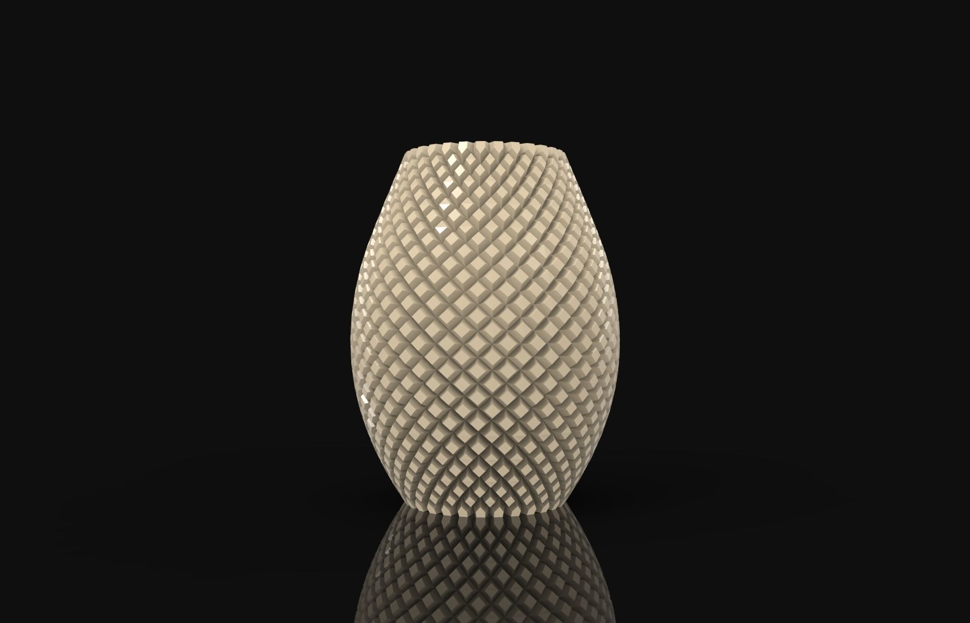 Diamond cut Lampshade 3D print model_1
