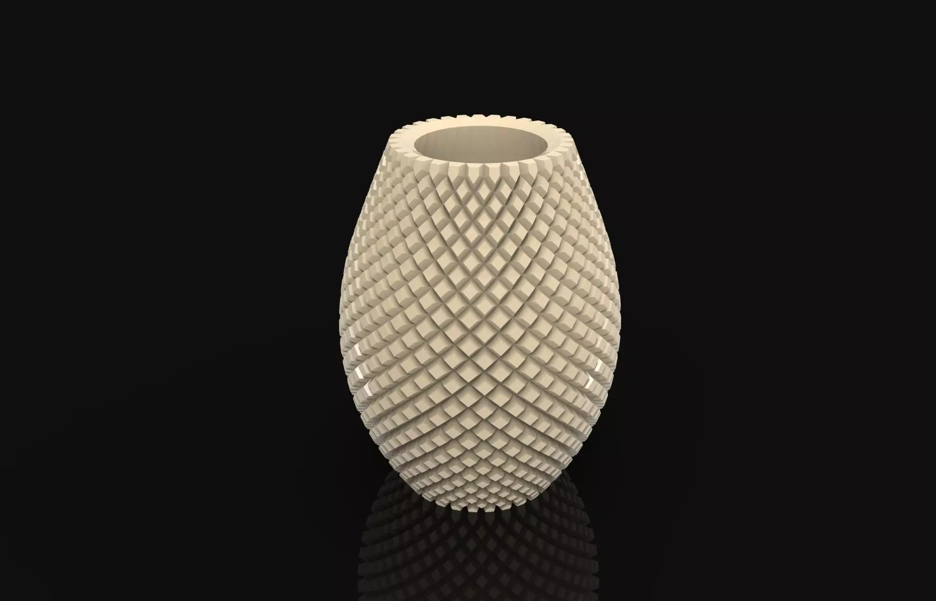 Diamond cut Lampshade 3D print model_0