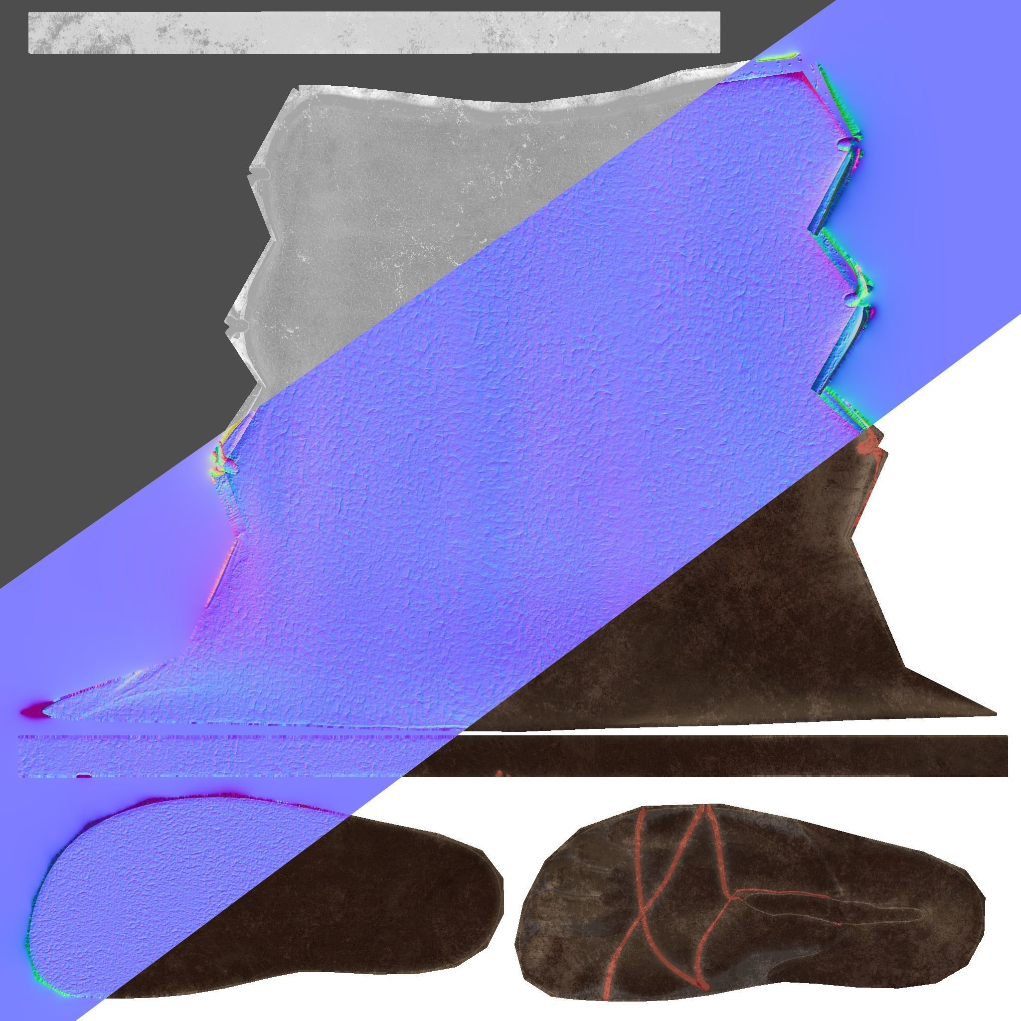 Espra the Fearless Warrior Low-poly 3D model_19