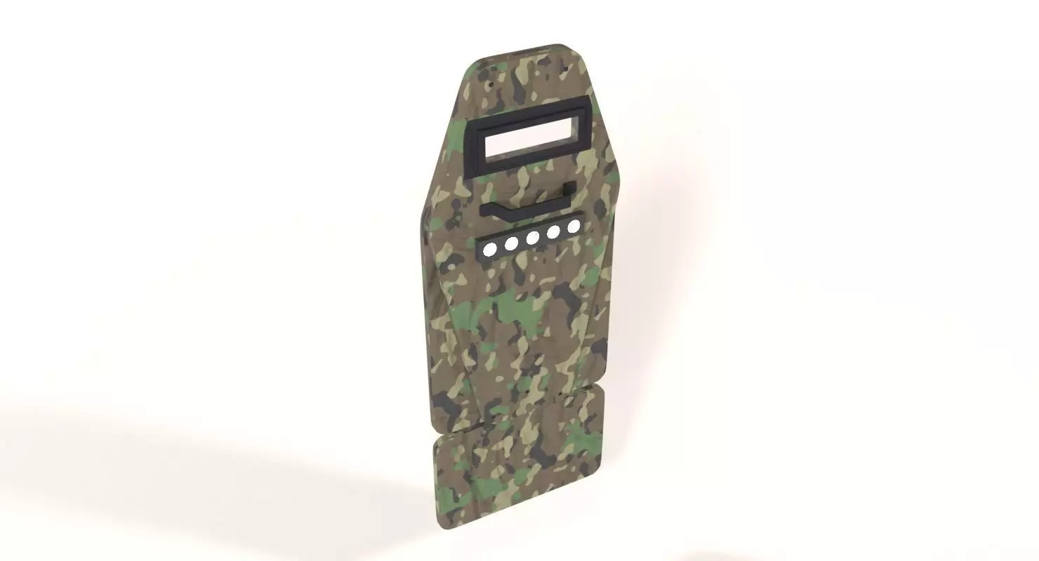  Vant VM Tactical Shield Low-poly 3D model_0