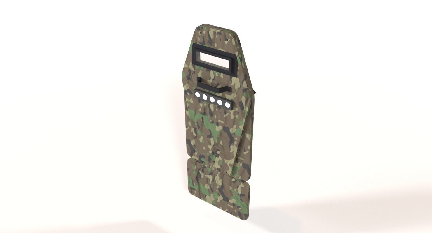  Vant VM Tactical Shield Low-poly 3D model_5