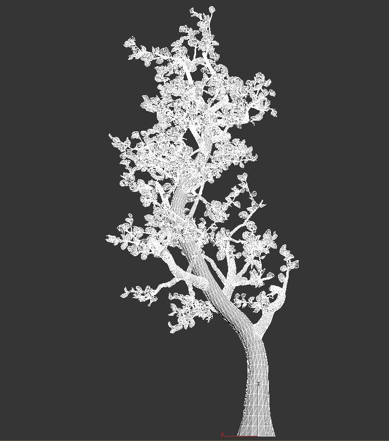 Animated Tree Low-poly 3D model_8