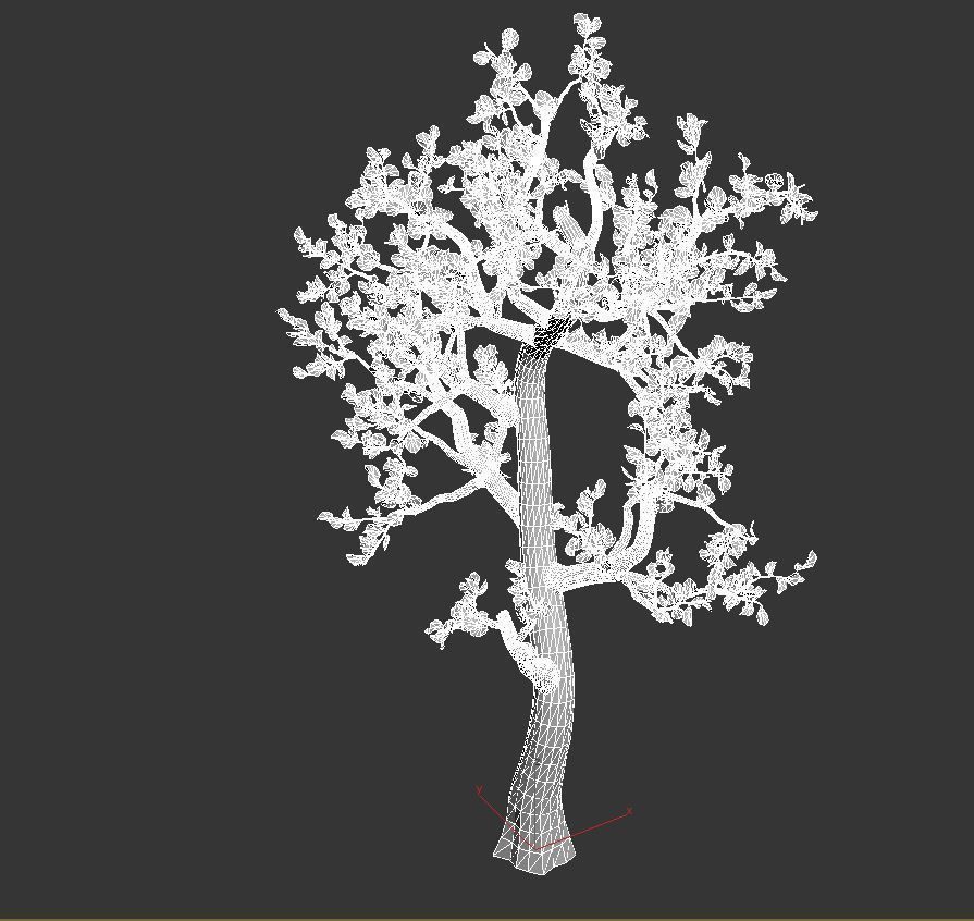 Animated Tree Low-poly 3D model_5