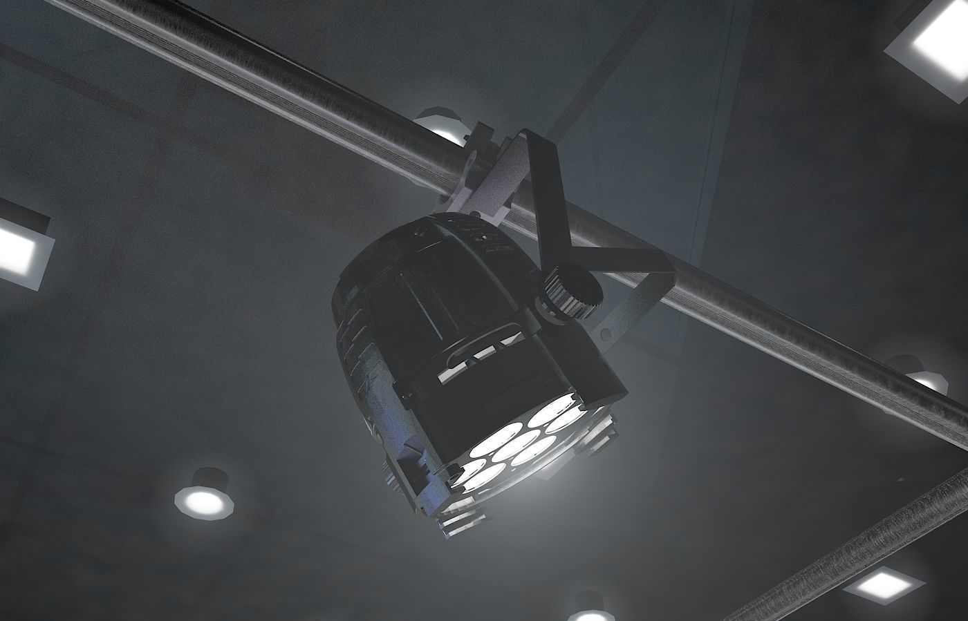 Virtual TV Studio Chat Set 2 3D model_27