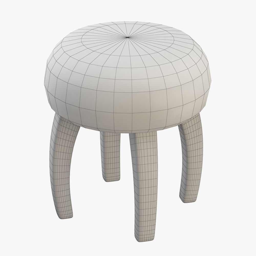 Patagonia Sheepskin Stool 3D model_4
