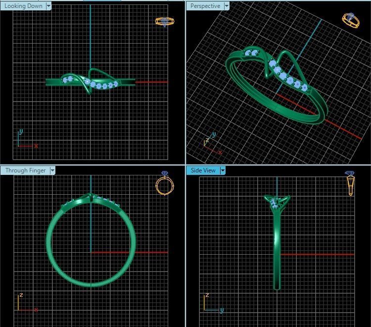 Ring T01277 3D print model_2