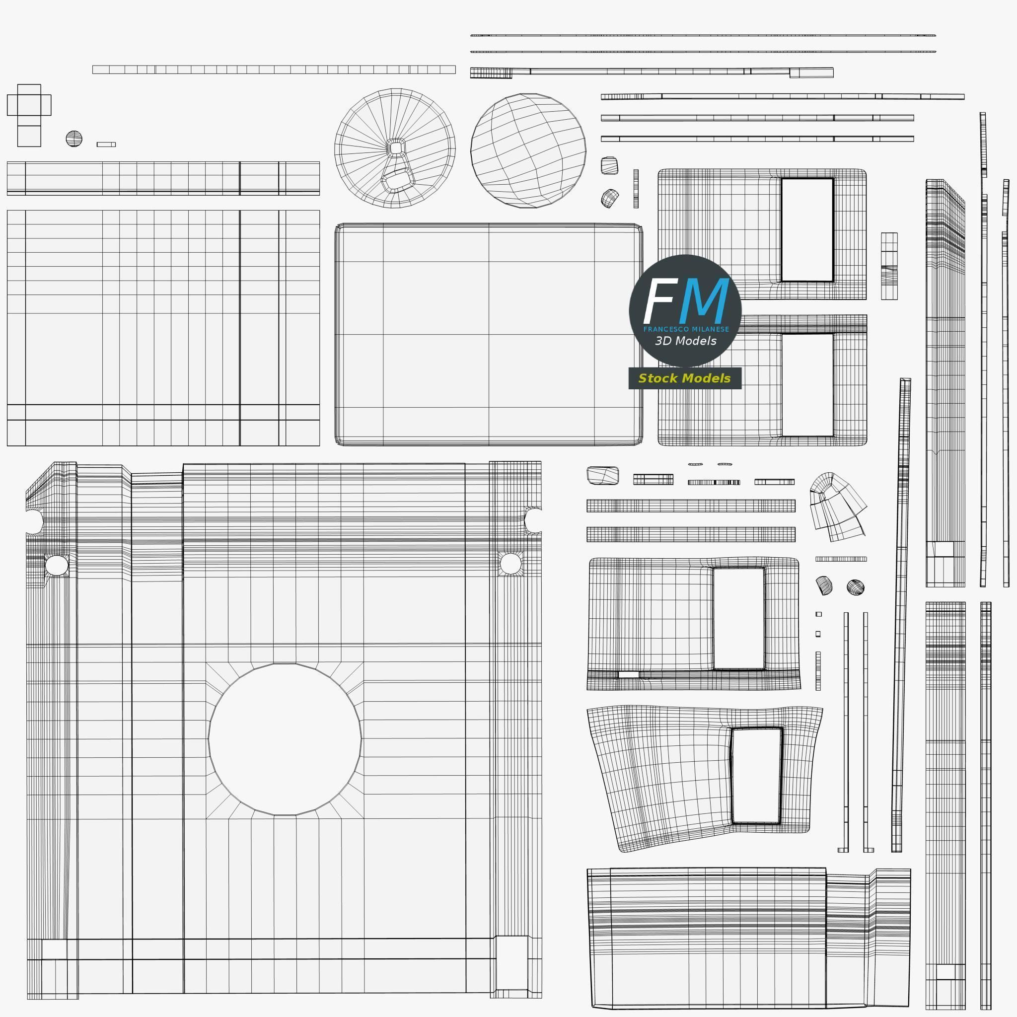 Floppy disk 3D model_11