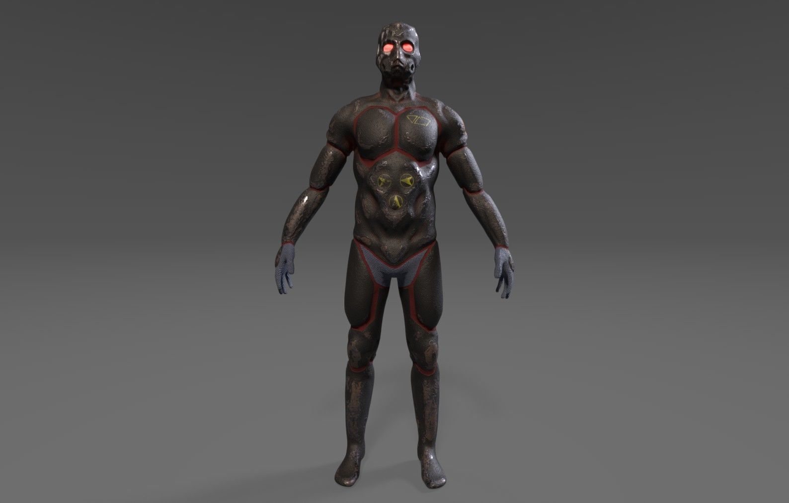 Future Soldier Low-poly 3D model_3