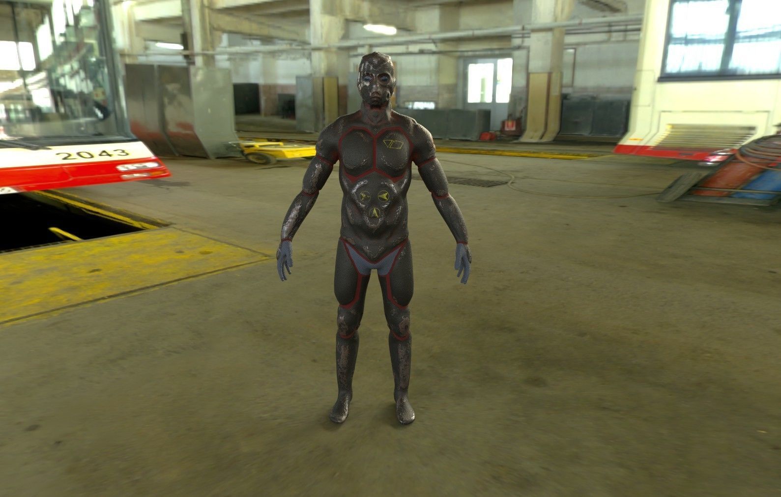 Future Soldier Low-poly 3D model_13