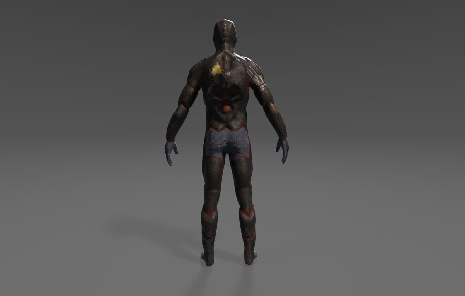 Future Soldier Low-poly 3D model_7