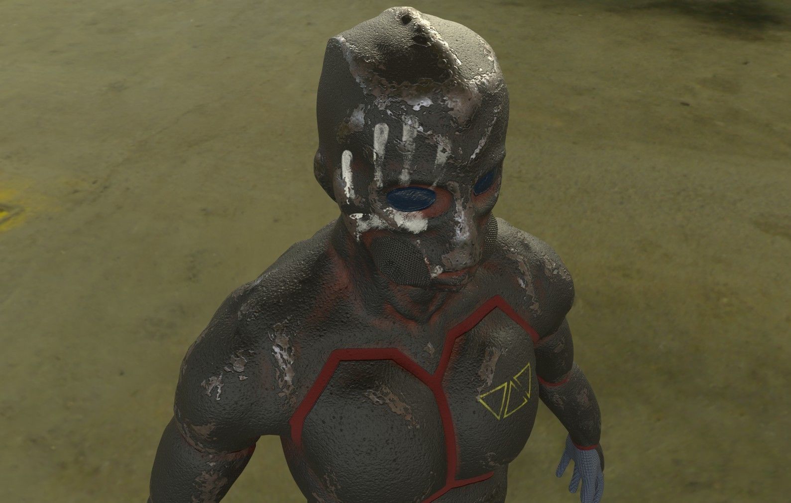 Future Soldier Low-poly 3D model_12