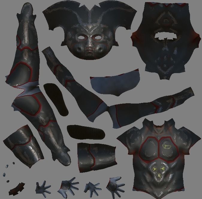 Future Soldier Low-poly 3D model_25