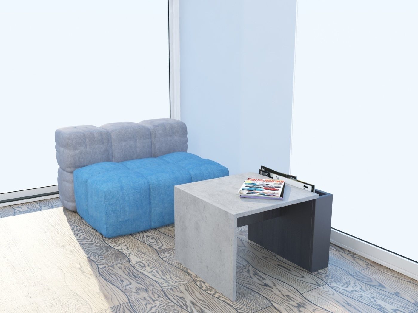 Office design 3D model_4