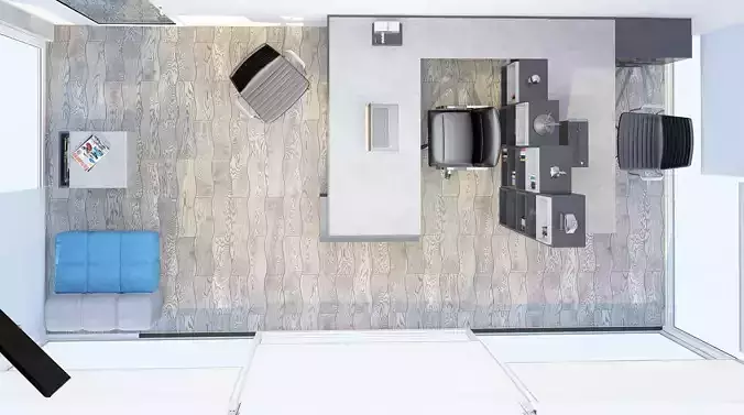 Office design 3D model