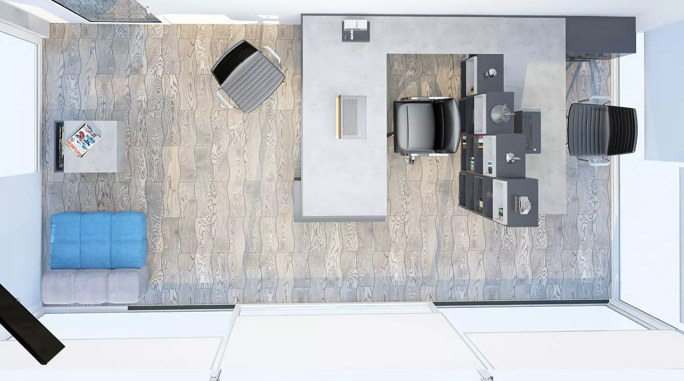 Office design 3D model_0