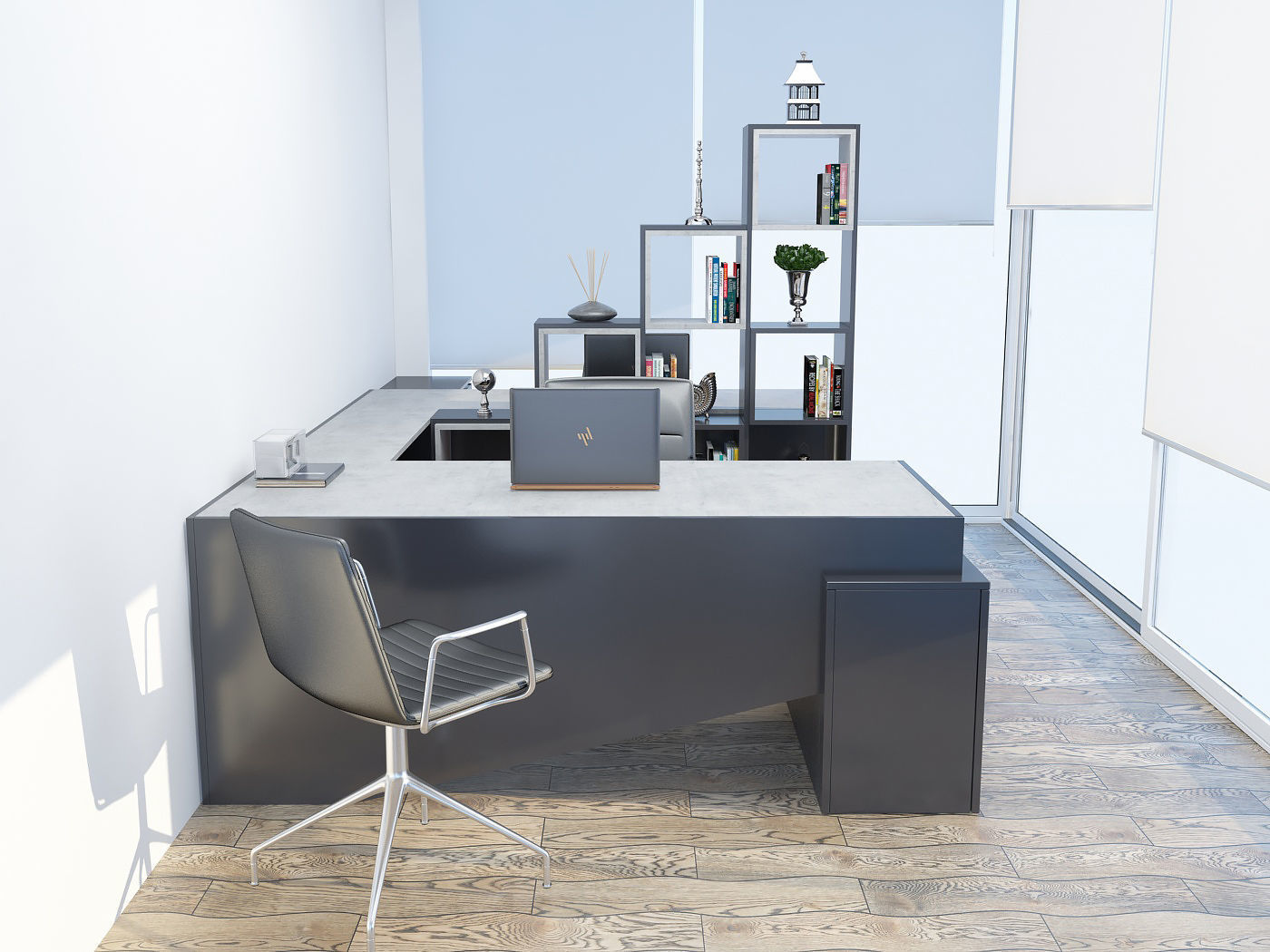 Office design 3D model_1