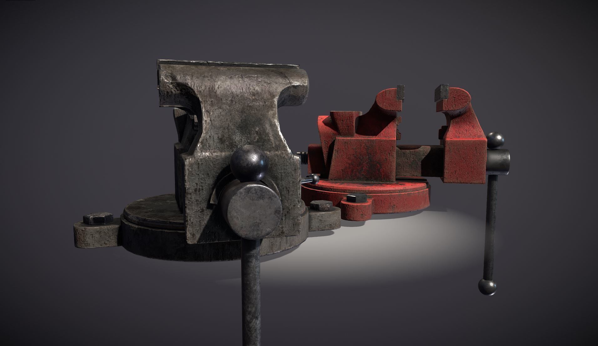 Red Vice 3D model_2