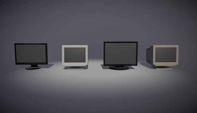 Computer Monitors 3D model