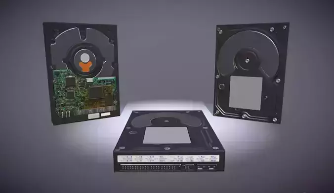 Hard Drive - Low Poly Low-poly 3D model