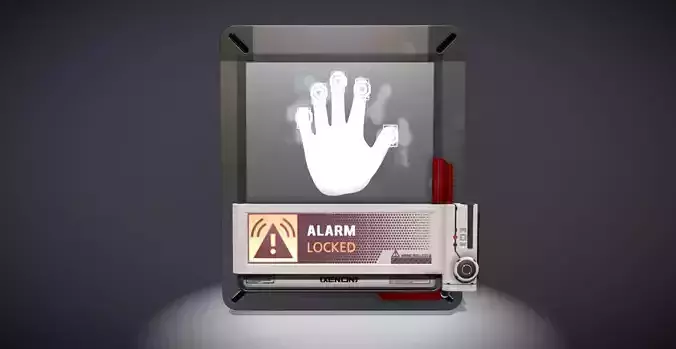 Hand Scanner Low-poly 3D model