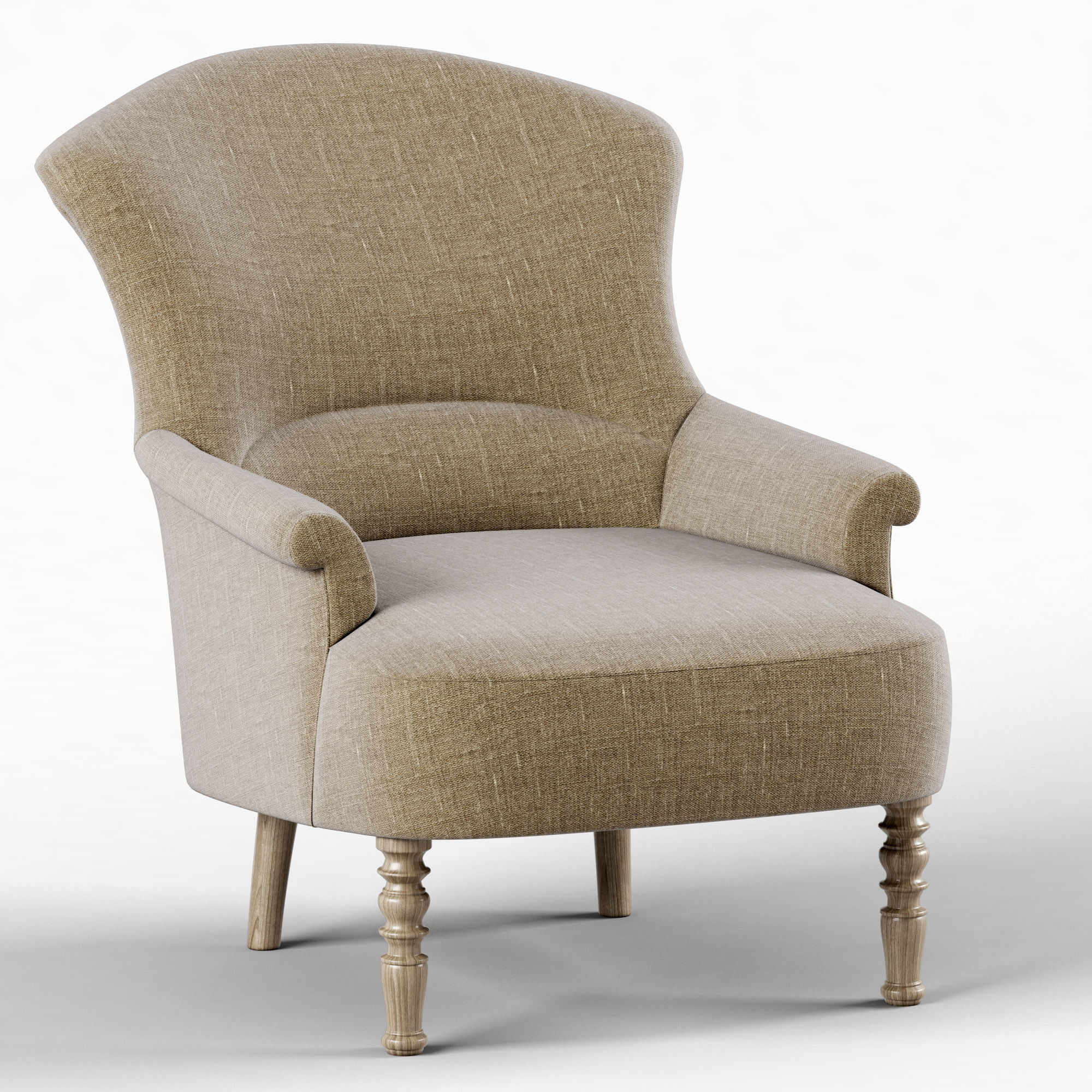 Restoration Hardware Josephine Chair 3D model_5