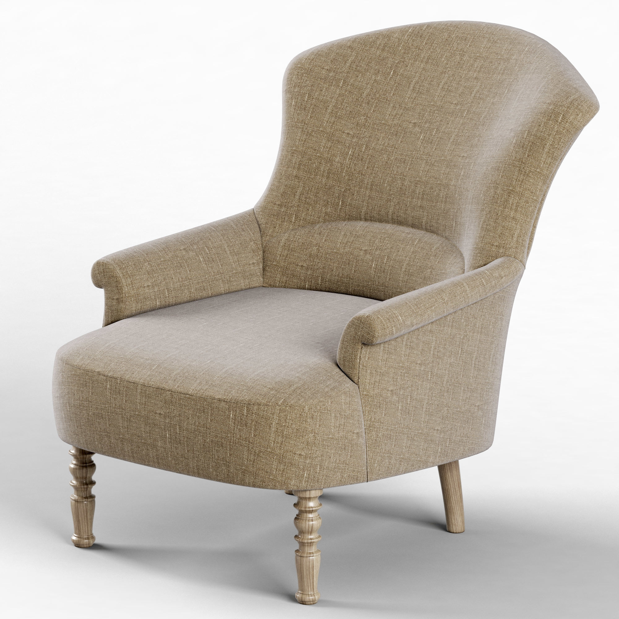 Restoration Hardware Josephine Chair 3D model_4