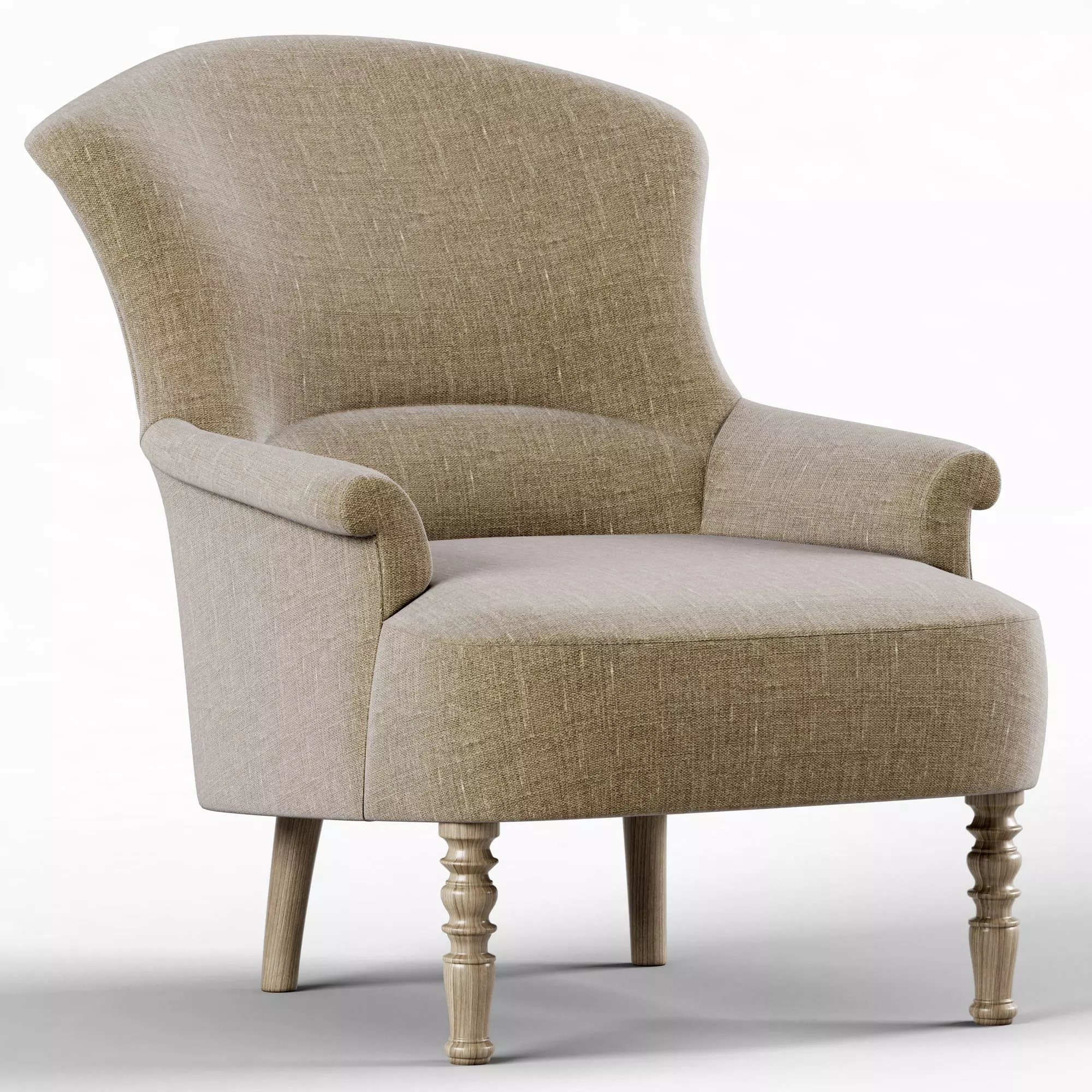 Restoration Hardware Josephine Chair 3D model_0
