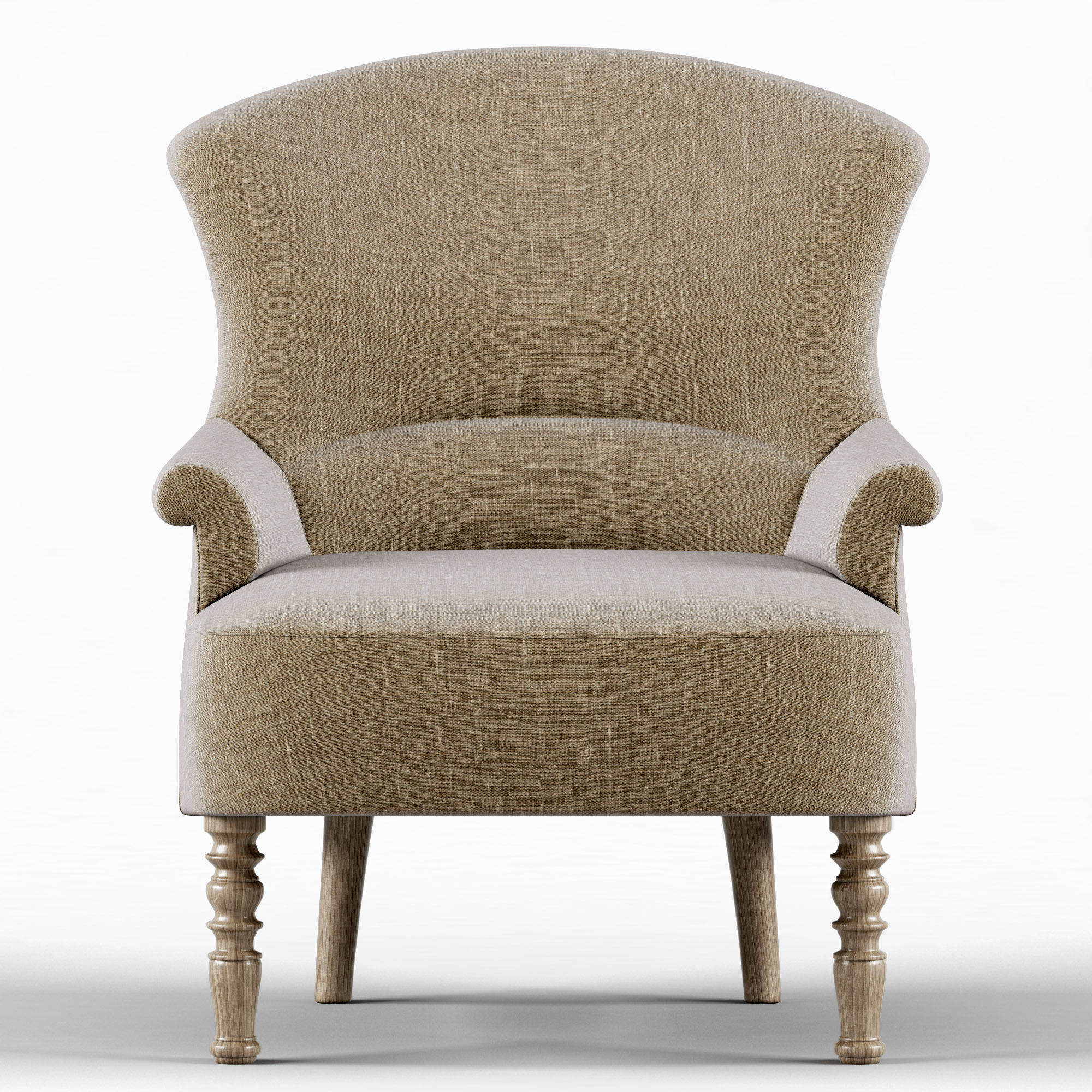 Restoration Hardware Josephine Chair 3D model_1