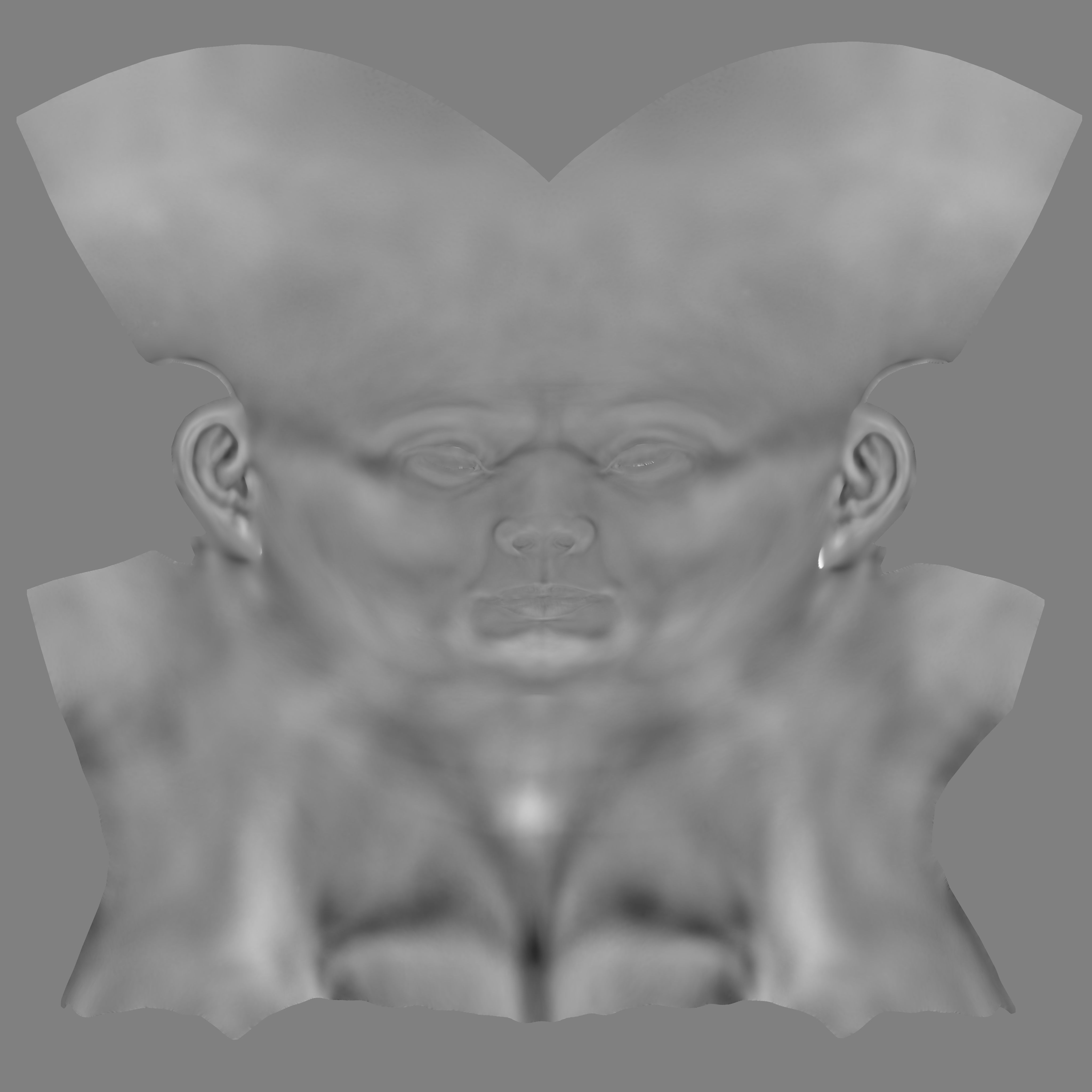 Short Hair Realistic Man Low-poly 3D model_34