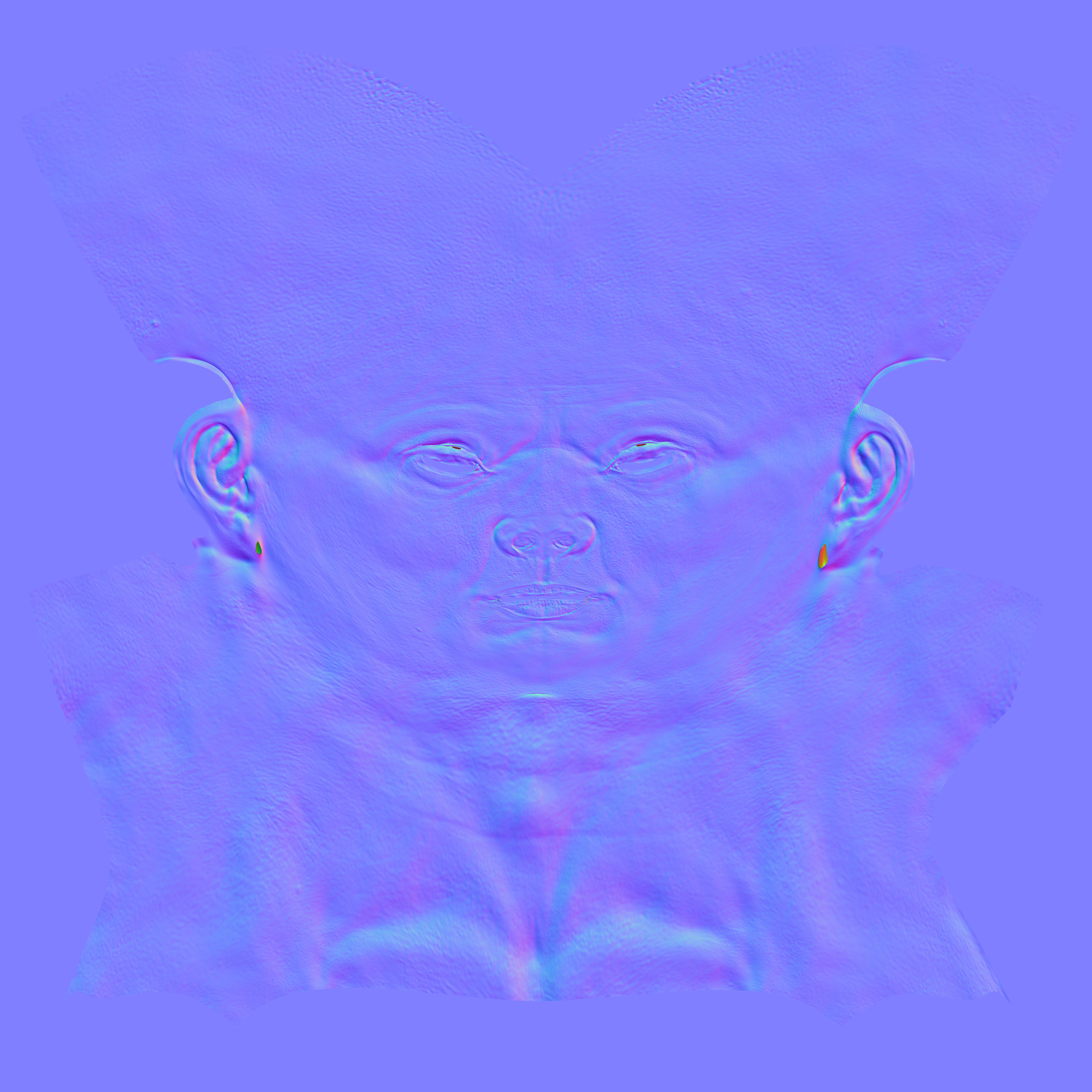 Short Hair Realistic Man Low-poly 3D model_20