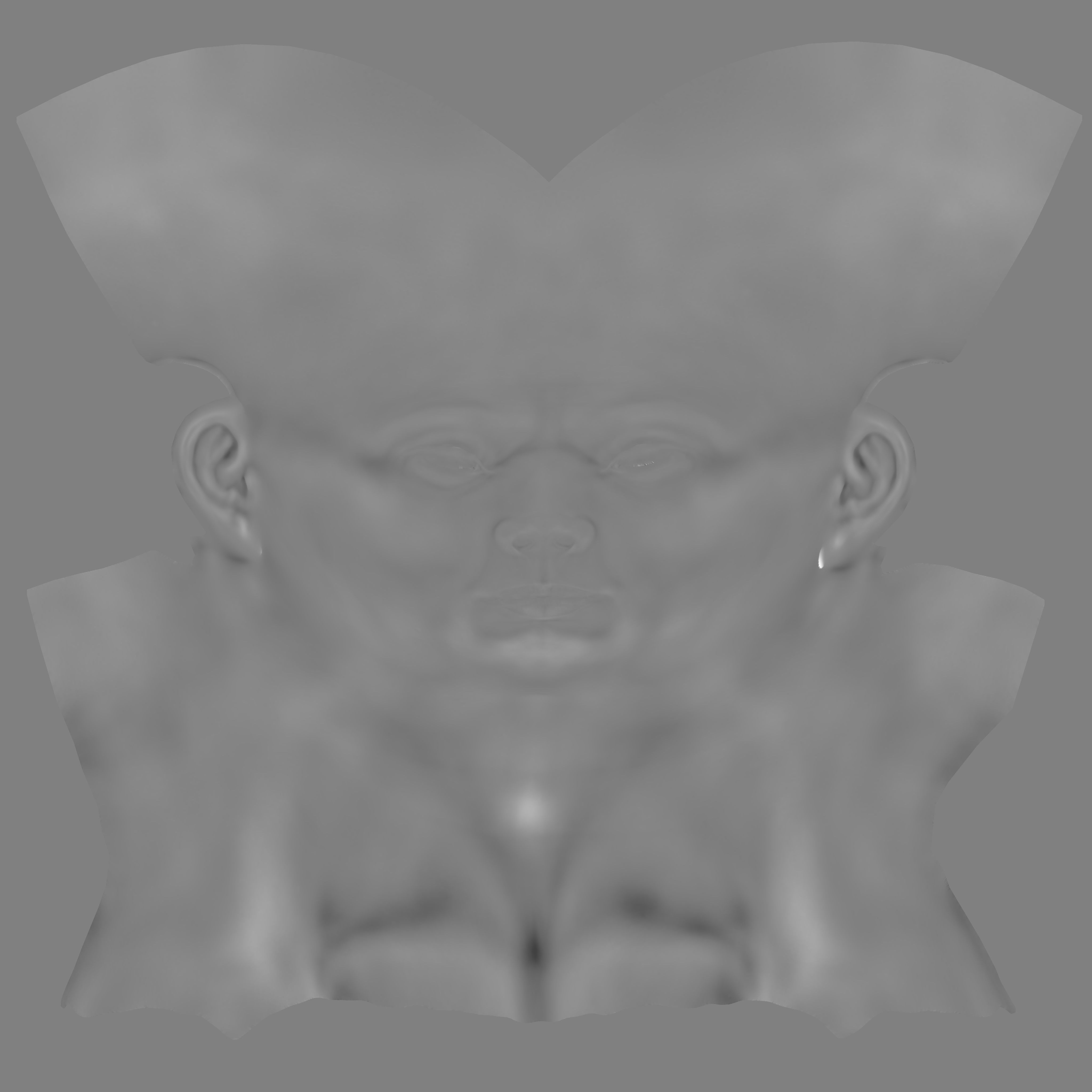 Short Hair Realistic Man Low-poly 3D model_32