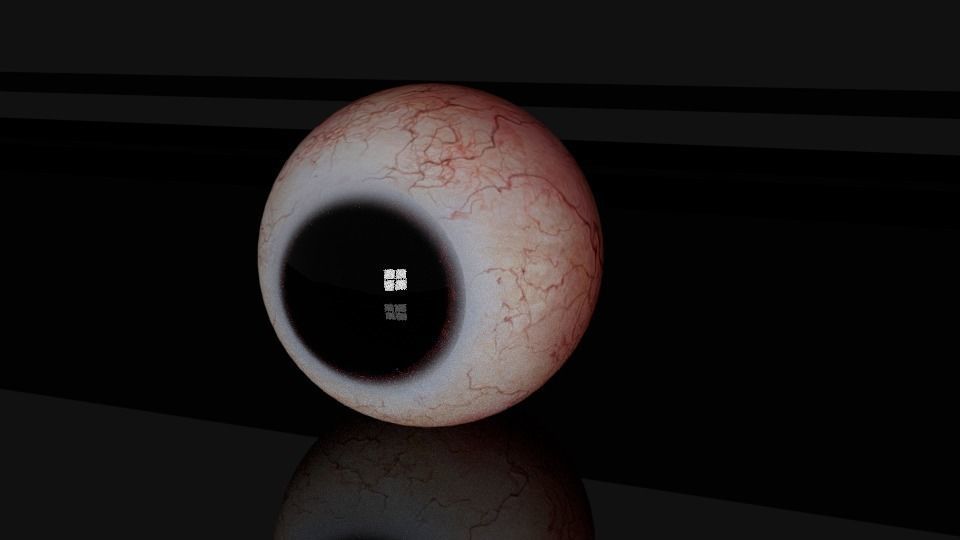 Ocular globe 3D model_3