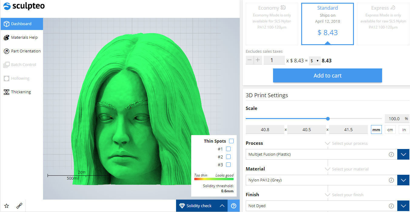 Gigi Hadid 3D print model_1