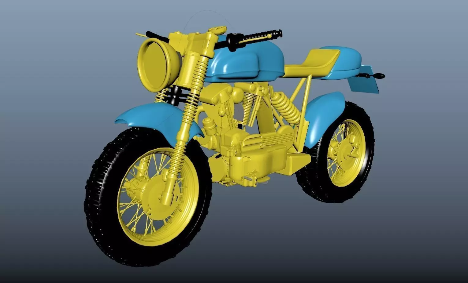 MotorBike motorcycle Free 3D model