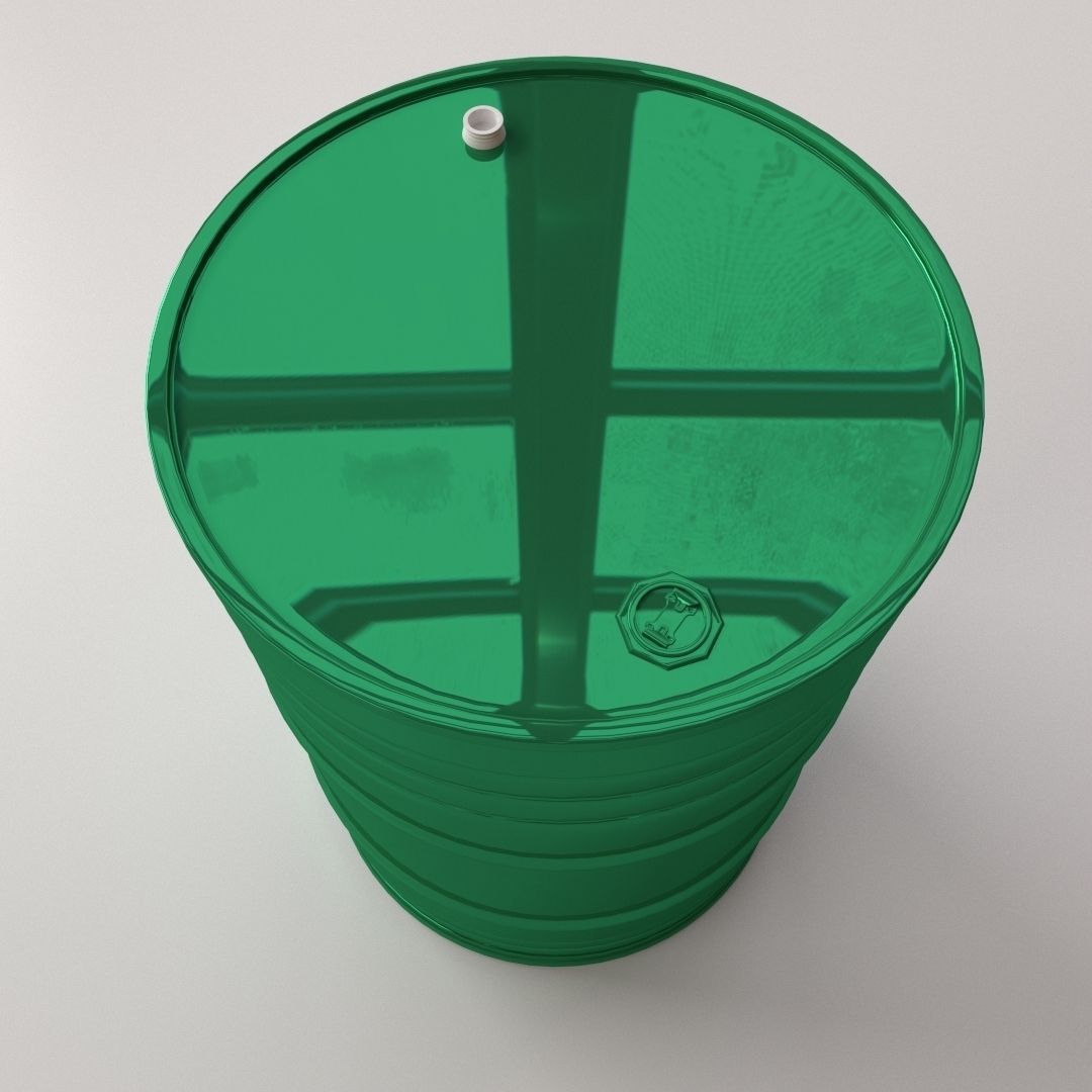 Oil Drum 3D model_2