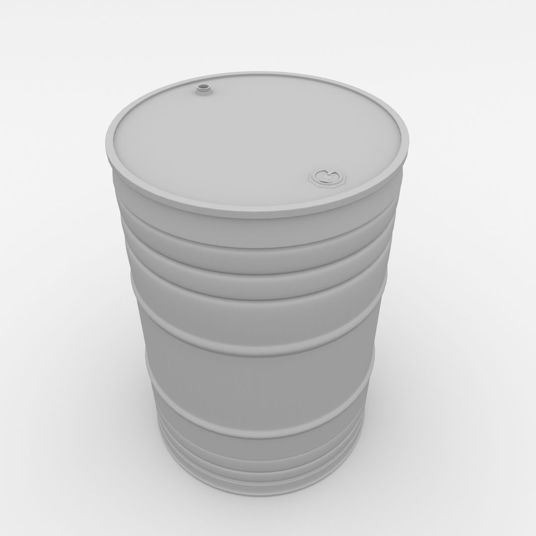 Oil Drum 3D model_4