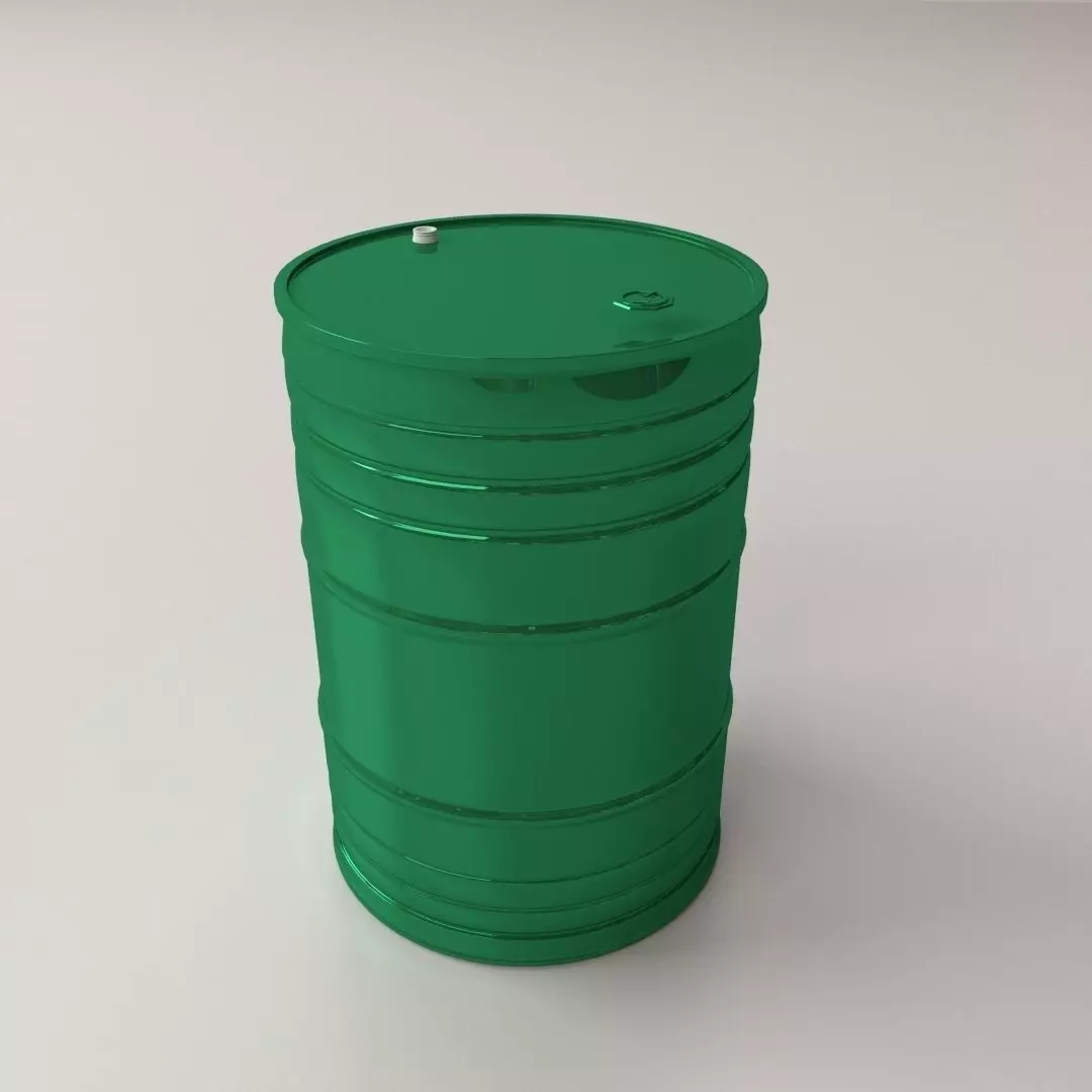 Oil Drum 3D model_0