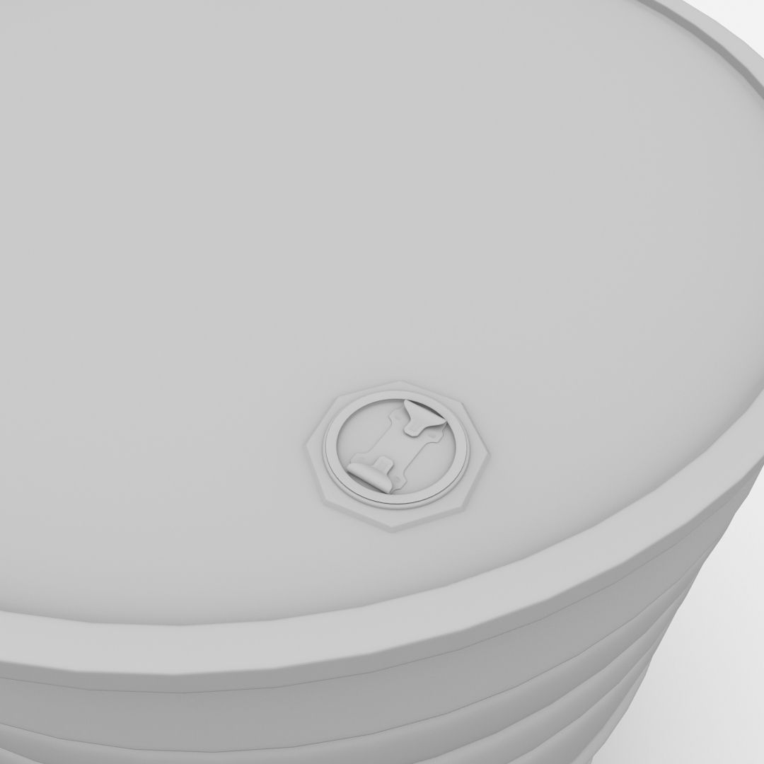 Oil Drum 3D model_3