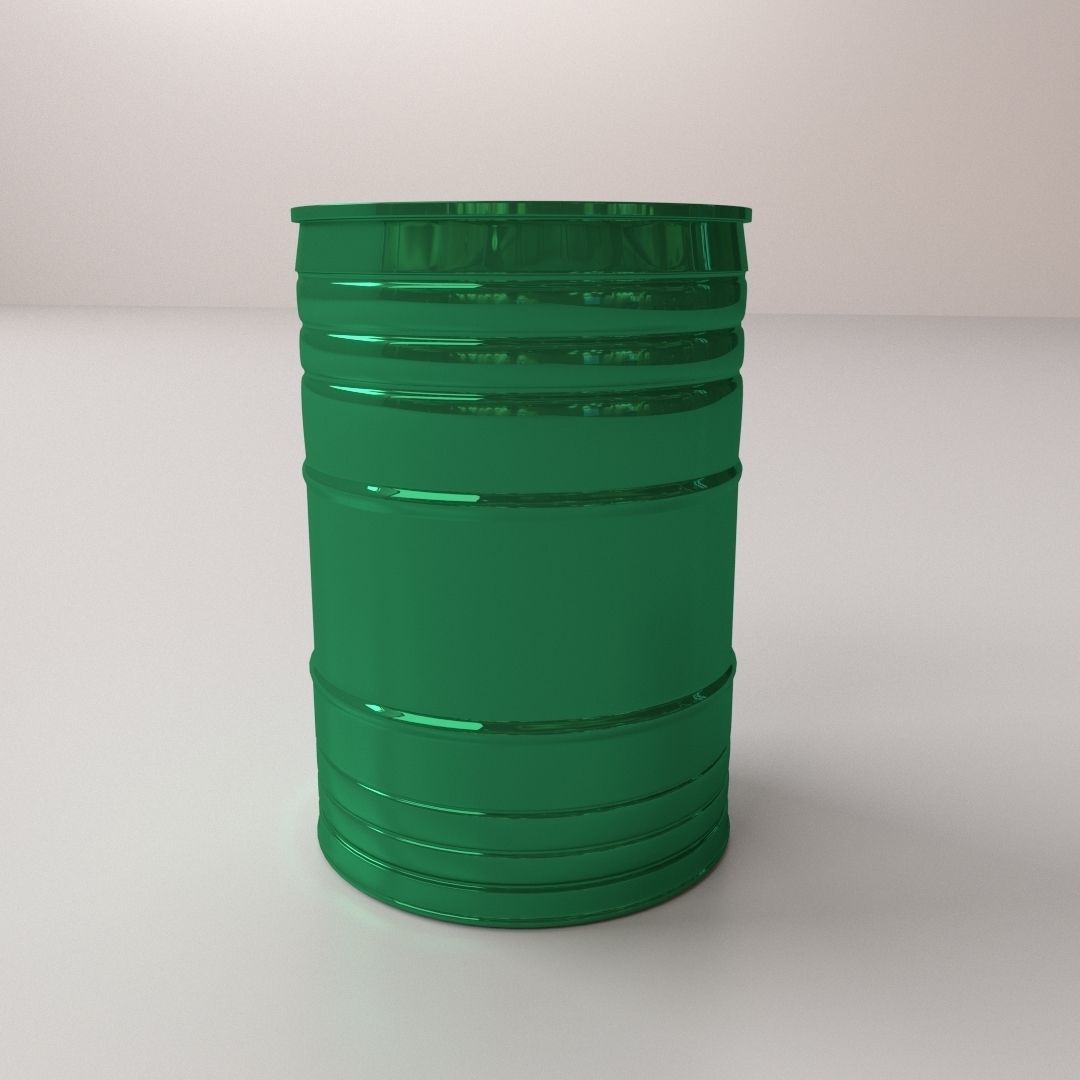 Oil Drum 3D model_1