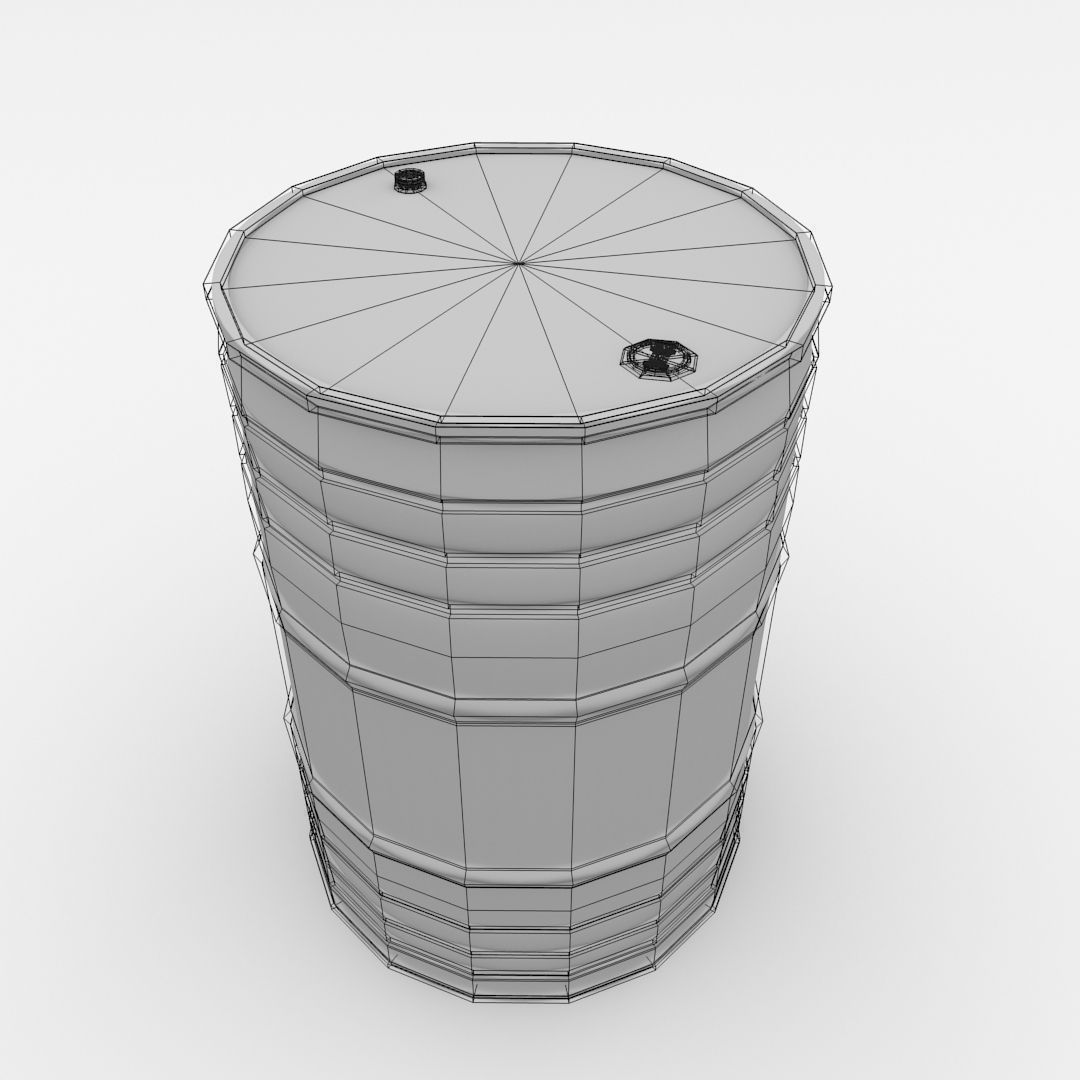 Oil Drum 3D model_5