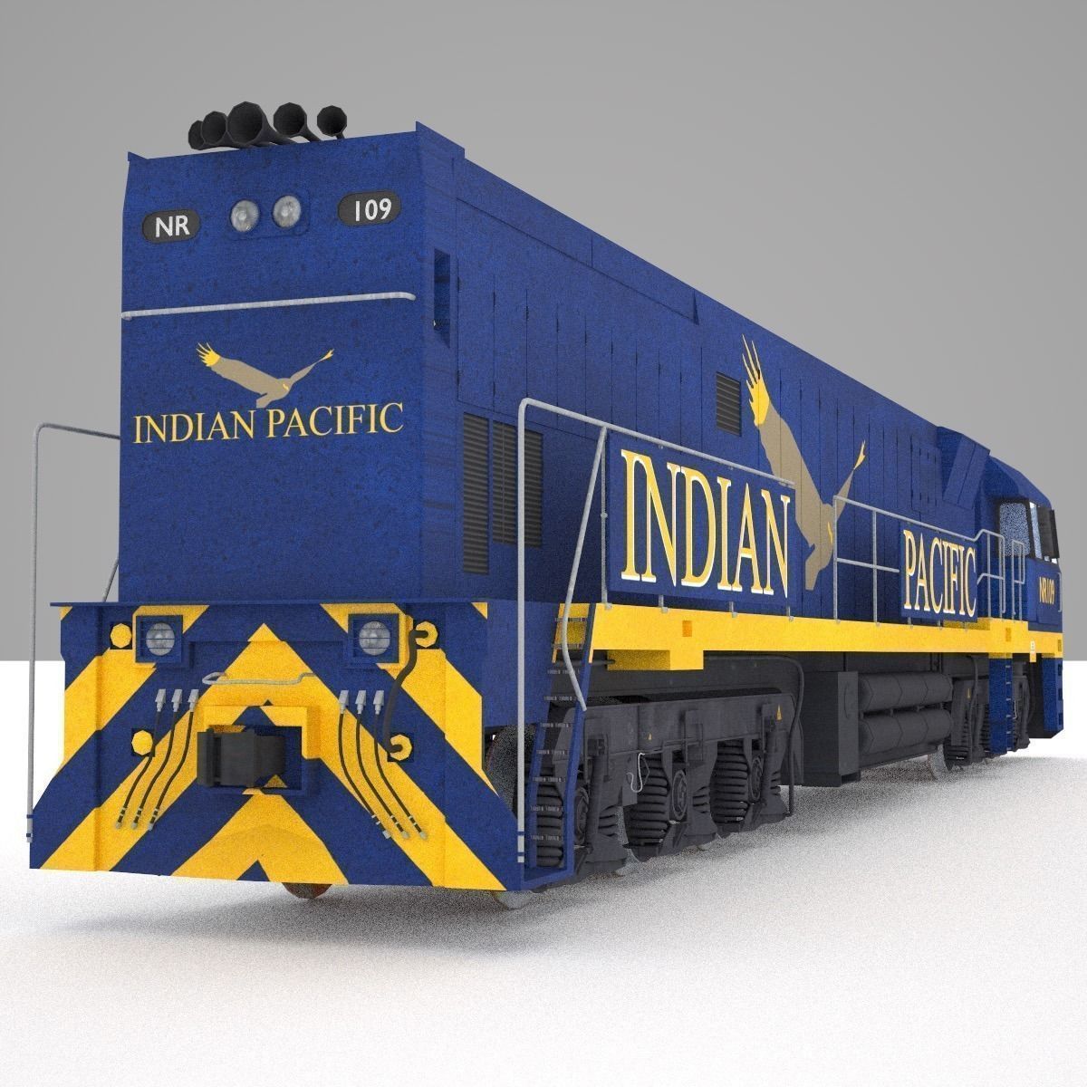 The Indian Pacific 3D model_4